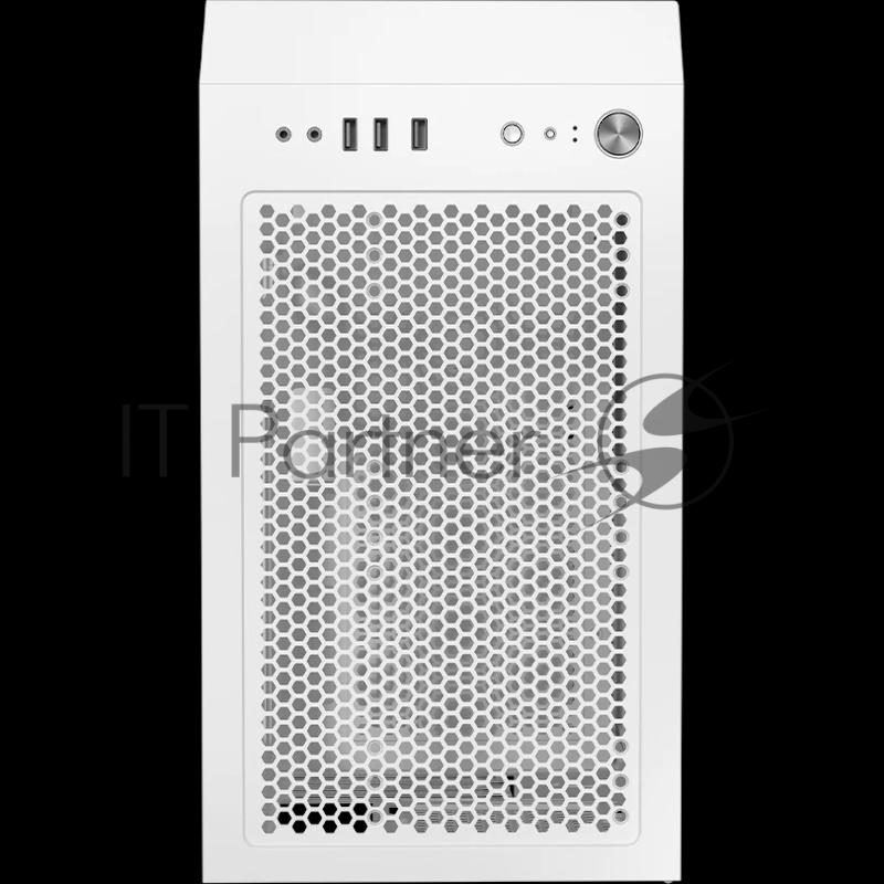 Корпус без блока питания/ PCCooler LM300 ARGB WH, Tempered Glass Mid Tower, White, ABS, TG, SPCC, 1x120mm ARGB mATX, ITX 170/330/mm 2x2.5, 2x3.5, 5xPCI 1xUSB-A 3.0, 2xUSB-A 2.0 375x205x427mm