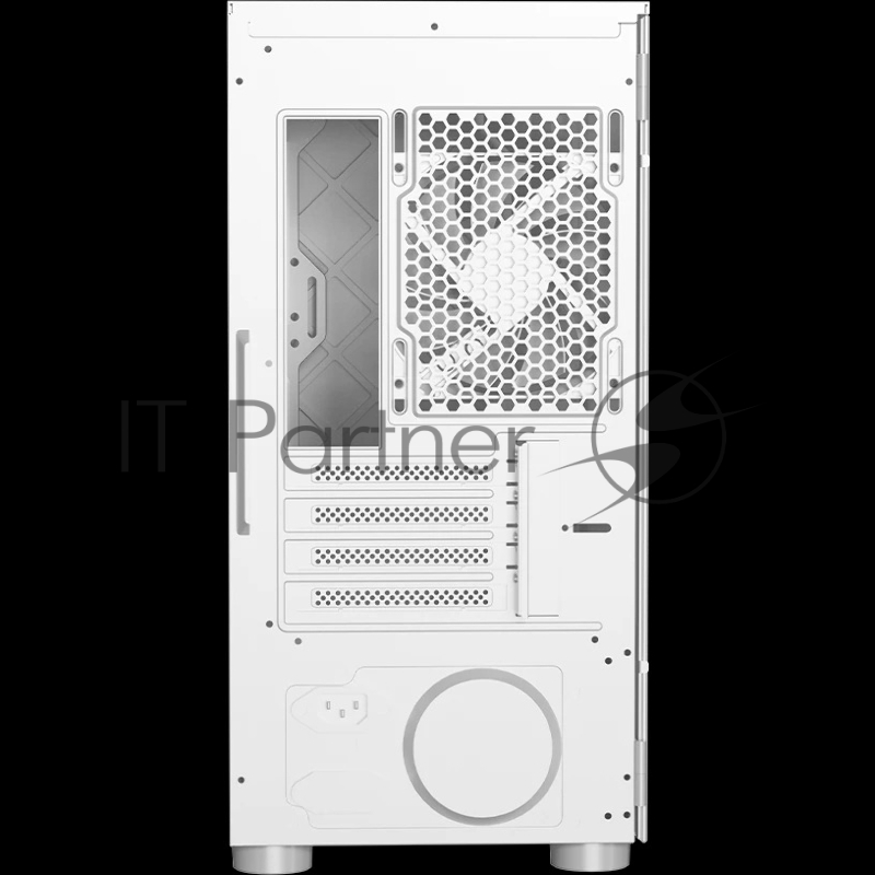 Корпус без блока питания/ PCCooler LM300 ARGB WH, Tempered Glass Mid Tower, White, ABS, TG, SPCC, 1x120mm ARGB mATX, ITX 170/330/mm 2x2.5, 2x3.5, 5xPCI 1xUSB-A 3.0, 2xUSB-A 2.0 375x205x427mm
