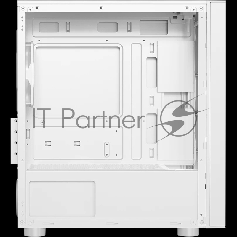 Корпус без блока питания/ PCCooler LM300 ARGB WH, Tempered Glass Mid Tower, White, ABS, TG, SPCC, 1x120mm ARGB mATX, ITX 170/330/mm 2x2.5, 2x3.5, 5xPCI 1xUSB-A 3.0, 2xUSB-A 2.0 375x205x427mm