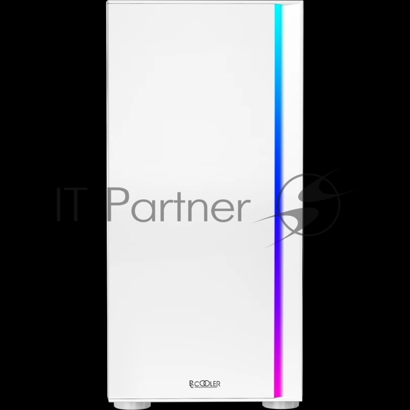 Корпус без блока питания/ PCCooler LM300 ARGB WH, Tempered Glass Mid Tower, White, ABS, TG, SPCC, 1x120mm ARGB mATX, ITX 170/330/mm 2x2.5, 2x3.5, 5xPCI 1xUSB-A 3.0, 2xUSB-A 2.0 375x205x427mm