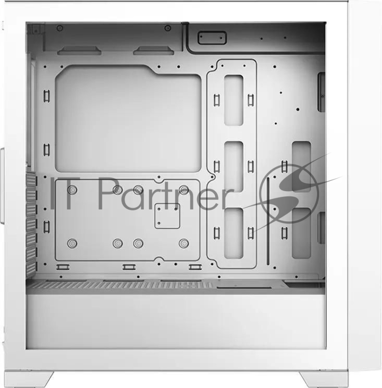 Корпус без блока питания/ PCCooler C3D510 WH ARGB, Tempered Glass Full Tower, White, TG, 0.7 SPCC, 3x120mm ARGB E-ATX, ATX, mATX, mITX 170/390/410mm 2x2.5, 2x3.5, 7xPCI 2xUSB-A 3.0 454.8x220x490.6mm