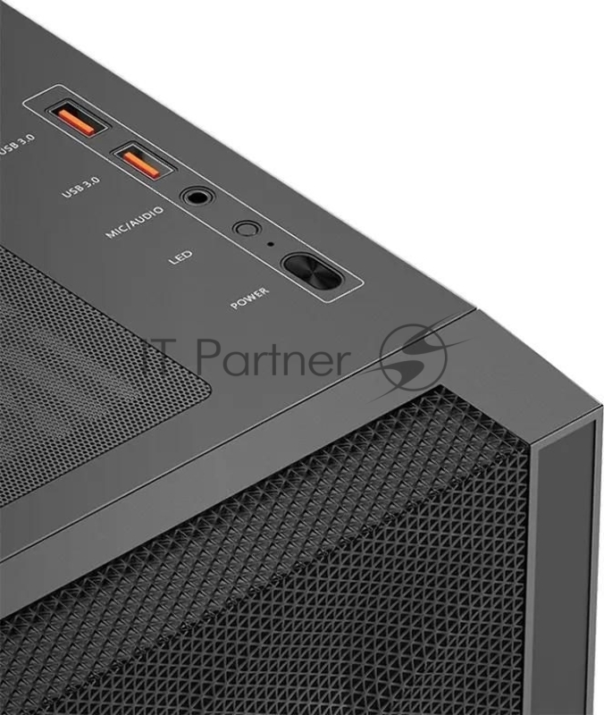 Корпус без блока питания/ PCCooler C3D510 BK ARGB, Tempered Glass Full Tower, Black, TG, 0.7 SPCC, 3x120mm ARGB E-ATX, ATX, mATX, mITX 170/390/410mm 2x2.5, 2x3.5, 7xPCI 2xUSB-A 3.0 454.8x220x490.6mm