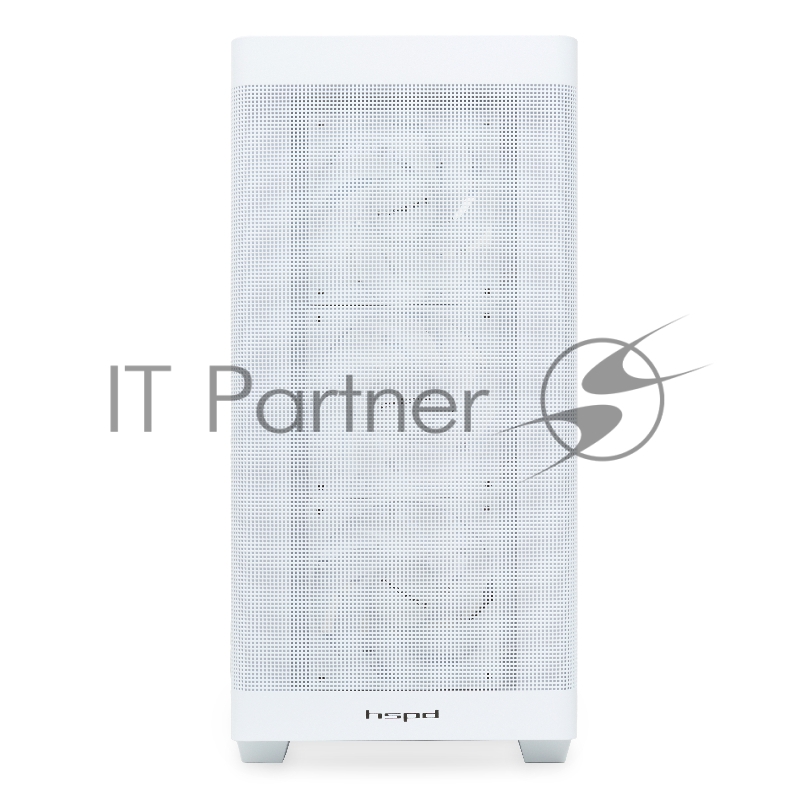 Корпус без блока питания/ HSPD M740, Mesh Mid Tower, white, TG, 0.6 SPCC, 4x120mm ARGB E-ATX, ATX, mATX, mITX 170/400/200mm 4x2.5, 2x3.5, 7xPCI 1xUSB-A 3.0, 1xUSB-C 3.0 460x218x450mm