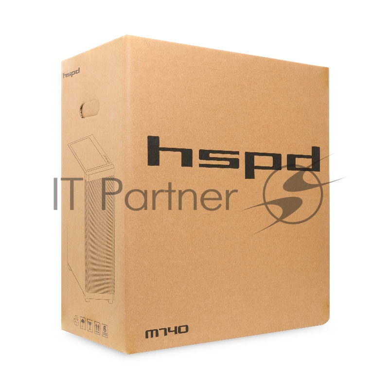 Корпус без блока питания/ HSPD M740, Mesh Mid Tower, white, TG, 0.6 SPCC, 4x120mm ARGB E-ATX, ATX, mATX, mITX 170/400/200mm 4x2.5, 2x3.5, 7xPCI 1xUSB-A 3.0, 1xUSB-C 3.0 460x218x450mm
