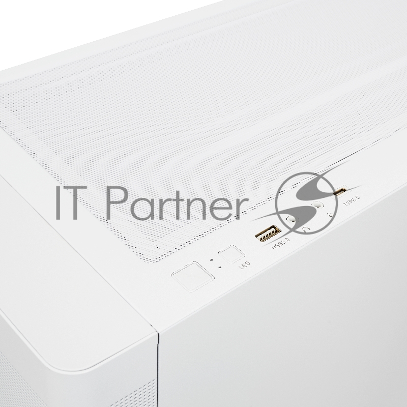 Корпус без блока питания/ HSPD M740, Mesh Mid Tower, white, TG, 0.6 SPCC, 4x120mm ARGB E-ATX, ATX, mATX, mITX 170/400/200mm 4x2.5, 2x3.5, 7xPCI 1xUSB-A 3.0, 1xUSB-C 3.0 460x218x450mm