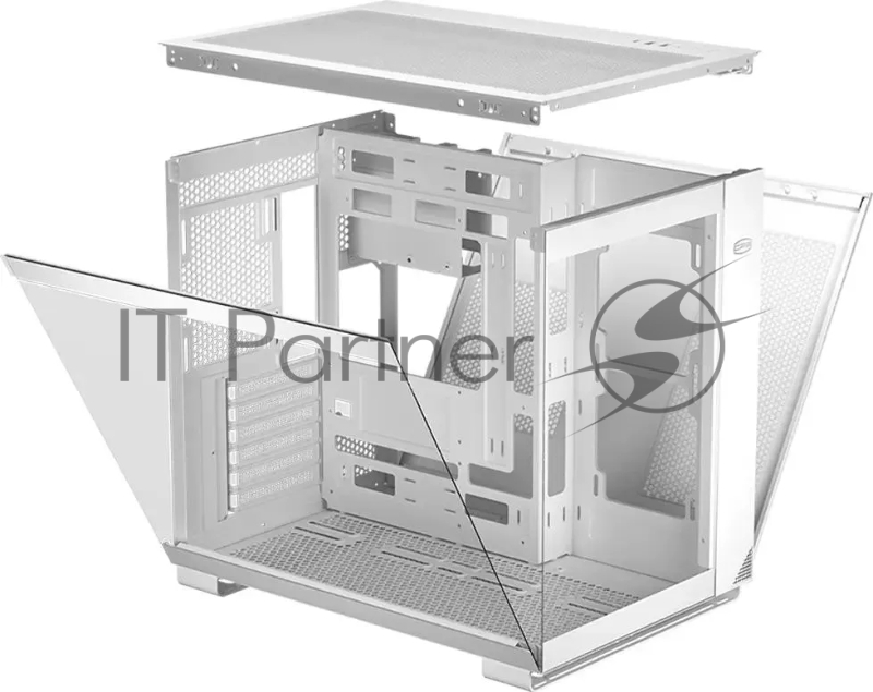 Корпус PcCooler C3 T500 BK белый без БП ATX 2xUSB3.0 1xUSB3.1 audio bott PSU