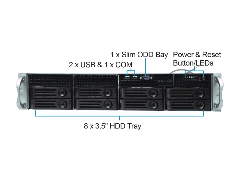 Серверный корпус/ CS-R25 with 12G HDD BP and 550w RPS