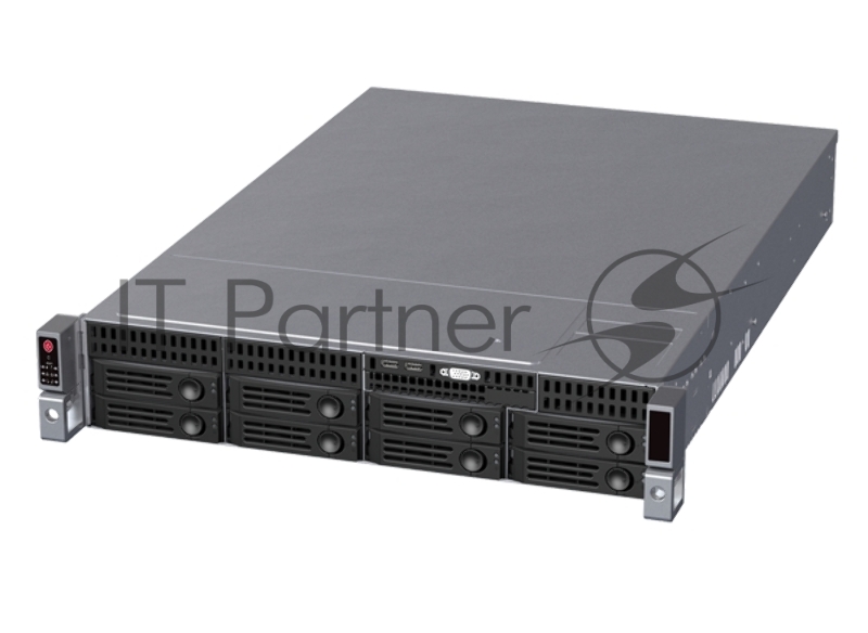 Серверный корпус/ 2U rackmount, EATX, ATX, Micro-ATX and Mini-ITX mb, 8*3.5 HS SAS/SATA, 12G BP, w/ RPSU 1200w, no rails