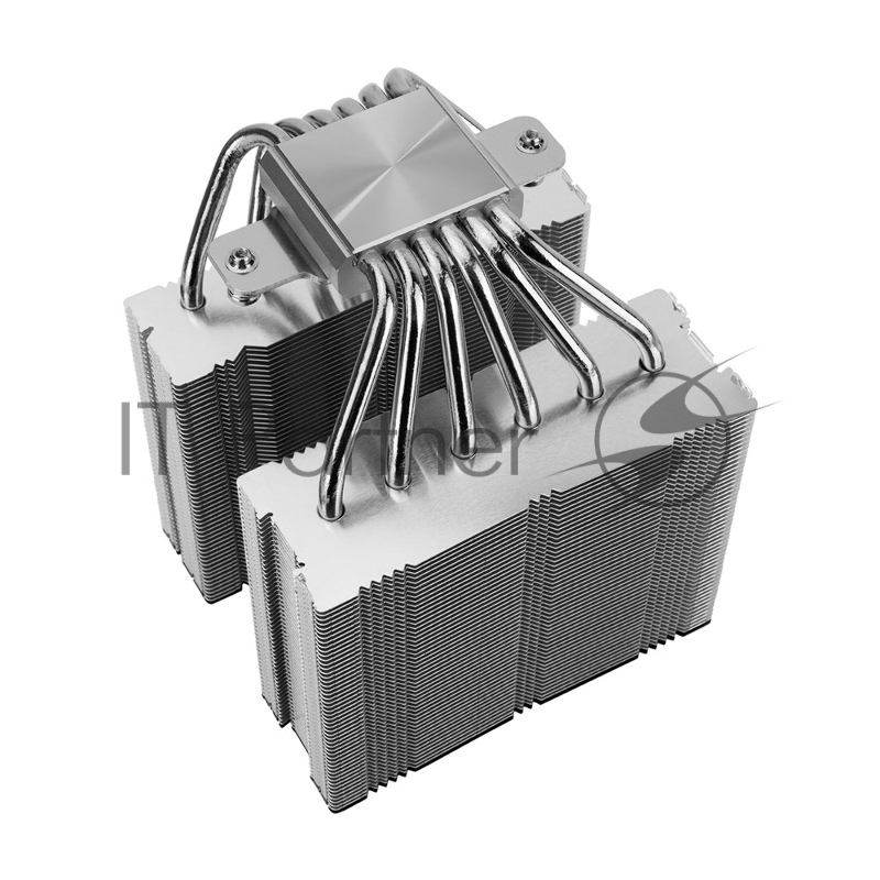 Кулер для процессора/ Thermalright Royal Knight 120 (4-pin PWM, 156mm, Ni/Cu, 6x6mm, 2x120mm, 80.45CFM/56.36CFM, 29.4dBA/28.4dBA, 2150RPM/1900RPM, S: 1200, 1700, 1851, 2011, 2066, 115X, AM4, AM5, black)
