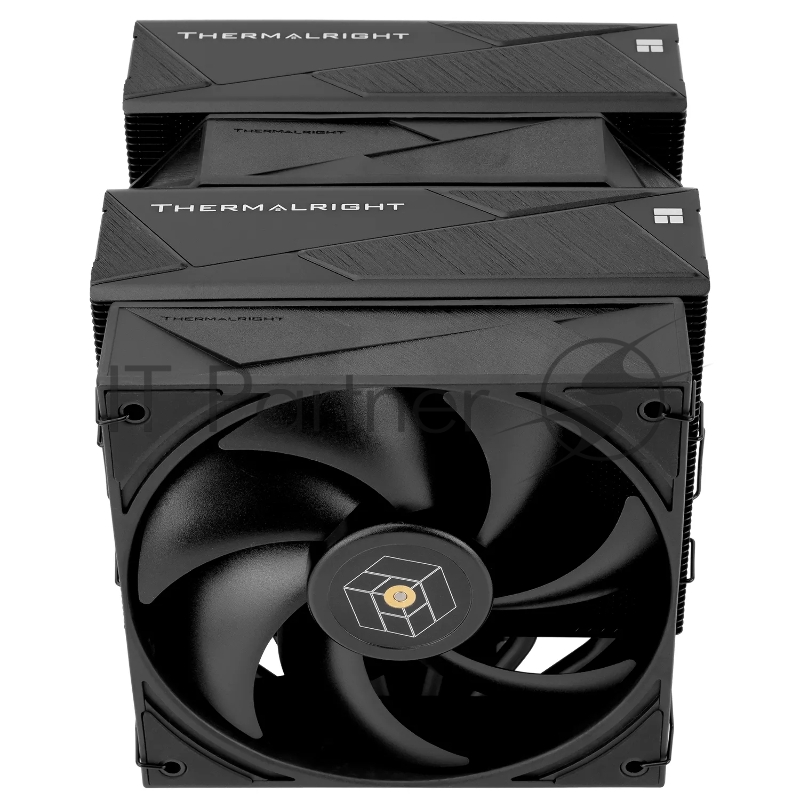 Кулер для процессора/ Thermalright Royal Pretor 130 Black (4-pin PWM, 158mm, Ni/Cu, 6x6mm, 1x120+1x130mm, 80.45CFM/81.88CFM, 29.4dBA/28.3dBA, 2150PM/1750RPM, S: 1200, 1700, 1851, 2011, 2066, 115X, AM4, AM5, black)