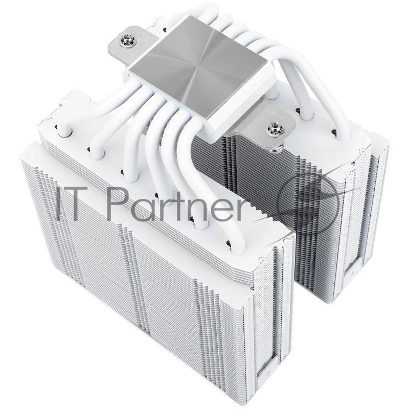 Кулер для процессора/ Thermalright Royal Pretor 130 White (4-pin PWM, 158mm, Ni/Cu, 6x6mm, 1x120+1x130mm, 80.45CFM/81.88CFM, 29.4dBA/28.3dBA, 2150PM/1750RPM, S: 1200, 1700, 1851, 2011, 2066, 115X, AM4, AM5, white)