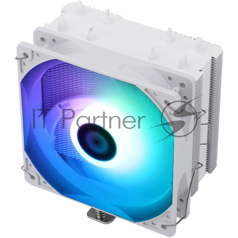 Кулер для процессора/ Thermalright Assassin X 120 Refined SE White Argb (4-pin PWM, 148mm, Ni/Cu, 4x6mm, ARGB, 1x120mm, 66.17CFM, 25.6dBA, 1550RPM, S: 1200, 1700, 1851, 115X, AM4, AM5, white)