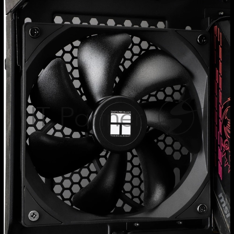 Кулер для корпуса/ Thermalright TL-C14C (140x140x25mm, 4-pin PWM, 75.8CFM, 26.4dBA, 1500RPM, Black)