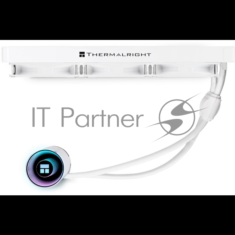 Водяное охлаждение для процессора/ Thermalright Frozen Notte 360 White Argb V2 (360mm, White, ARGB/ Fans: 3x120mm, 72.37CFM, 27.7dBA, 2000RPM/ Pump height 54mm, 28dBA, 5300RPM, Rad thickness 27mm/ S: 1200, 1700, 1851, 2011, 2066, 115X, AM2, AM2+, AM3