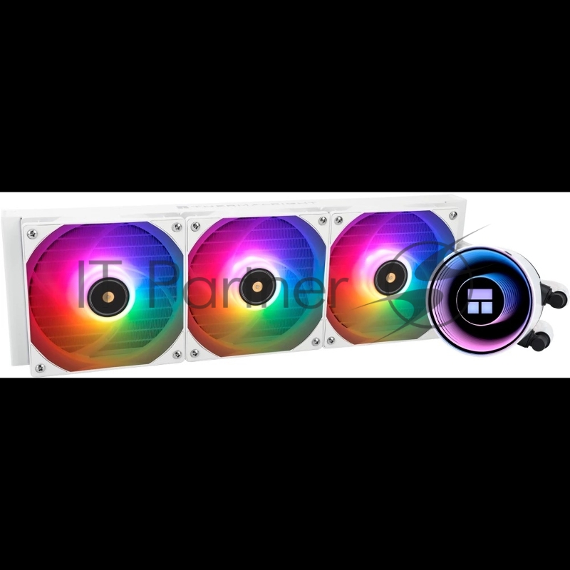 Водяное охлаждение для процессора/ Thermalright Frozen Notte 360 White Argb V2 (360mm, White, ARGB/ Fans: 3x120mm, 72.37CFM, 27.7dBA, 2000RPM/ Pump height 54mm, 28dBA, 5300RPM, Rad thickness 27mm/ S: 1200, 1700, 1851, 2011, 2066, 115X, AM2, AM2+, AM3