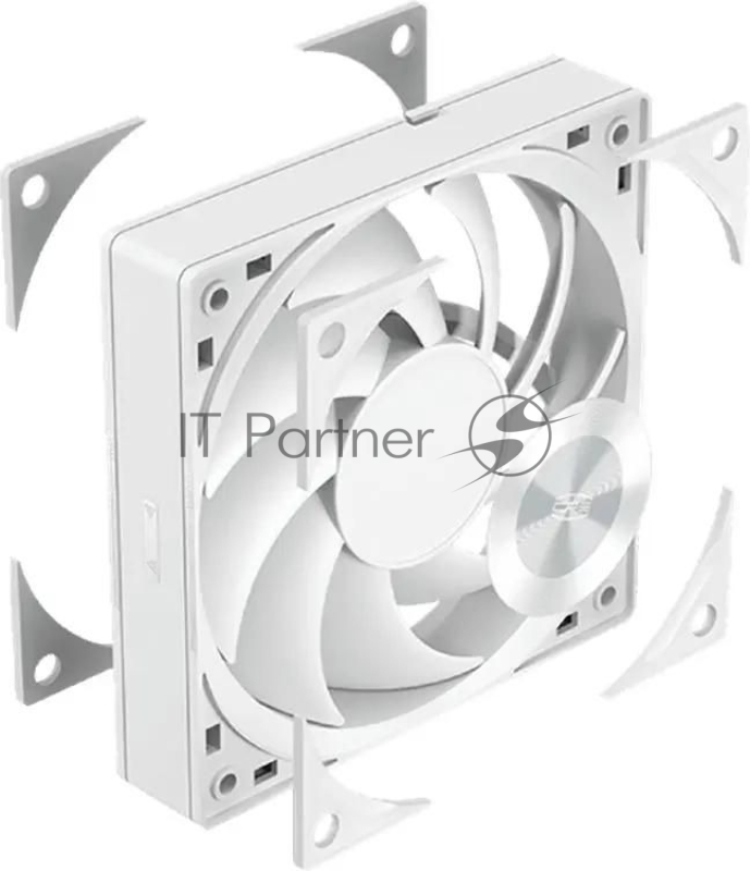 Вентилятор для корпуса PcCooler F5 R120 120х120x25 белый 4-pin (F5R120-WHNT1-GL) Ret