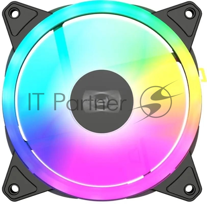 Вентилятор для корпуса PcCooler F3 T120 ARGB 120х120x25 черный 4-pin 21.6дБ (F3-T120BKAM1-GL) Ret