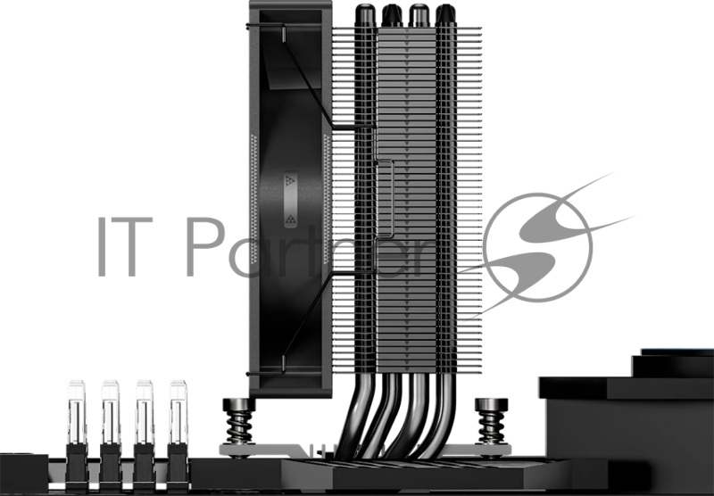 Устройство охлаждения (кулер) PcCooler RT400 BK Soc-AM5/AM4/1200/1700/1851 черный 4-pin 32dB Al+Cu 230W Ret (RT400-BKNWXX-GL)