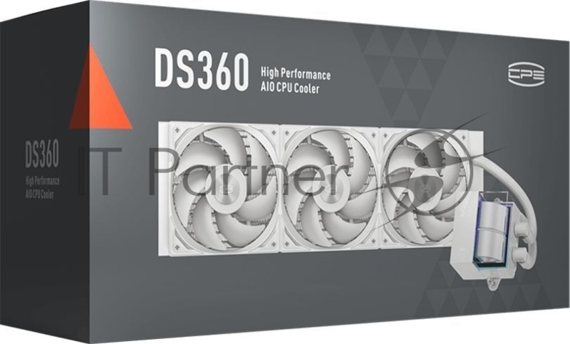 Система водяного охлаждения PcCooler DS360 WH Soc-AM5/AM4/1200/1700/1851 белый 4-pin Al LCD 300W Ret (DS360-WHNWXX-GL)