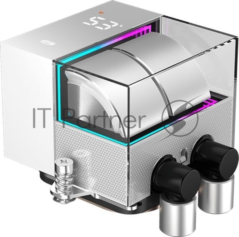 Система водяного охлаждения PcCooler DS360 WH Soc-AM5/AM4/1200/1700/1851 белый 4-pin Al LCD 300W Ret (DS360-WHNWXX-GL)