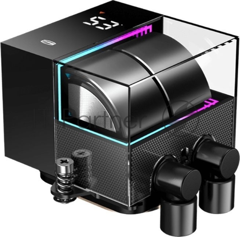 Система водяного охлаждения PcCooler DS360 BK Soc-AM5/AM4/1200/1700/1851 черный 4-pin Al LCD 300W Ret (DS360-BKNWXX-GL)