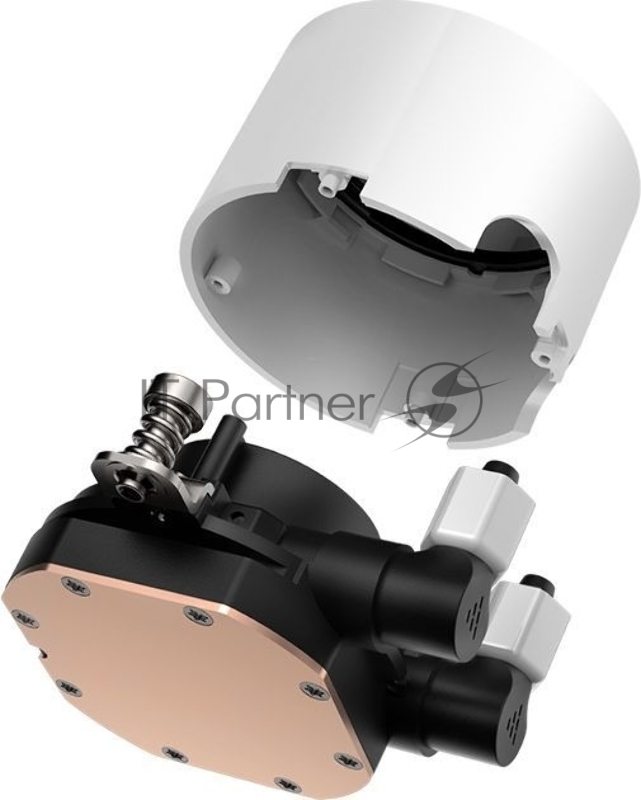 Система водяного охлаждения PcCooler DA360 WH ARGB Soc-AM5/AM4/1200/1700/1851 белый 4-pin Al 300W Ret (DA360-WHAWXX-GL)