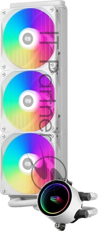 Система водяного охлаждения PcCooler DA360 WH ARGB Soc-AM5/AM4/1200/1700/1851 белый 4-pin Al 300W Ret (DA360-WHAWXX-GL)