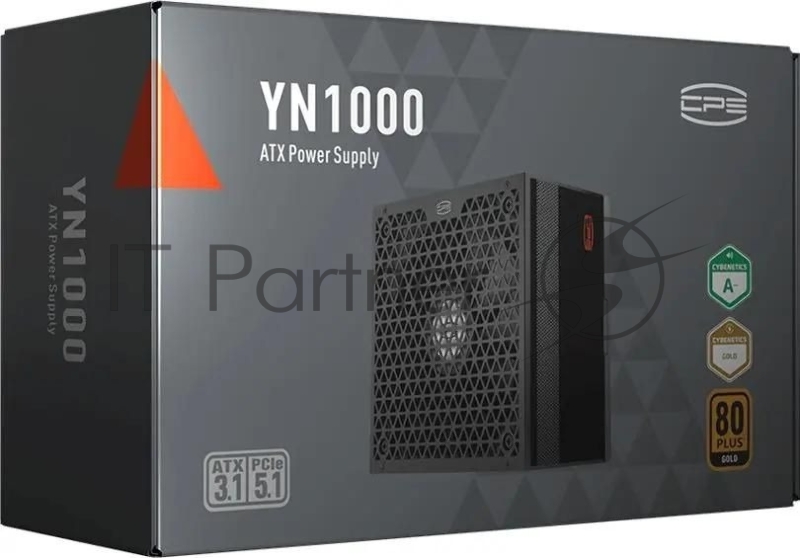 Блок питания ПК/ PCCooler, 1000W 80+ Gold (ATX, 3.1, , Full modular, 1x24(20+4)pin 550mm, 2xCPU 8(4+4)pin 650mm, 3xPCIe 8(6+2)pin 500mm, 1x12V(2x6) 12+4pin 650mm, 3xSATA*3+MOLEX4pin*1 450+120+120+120mm , Active, 135x135mm, 150x150x86mm, APFC, OVP,UVP