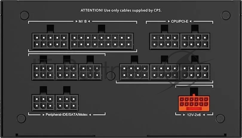 Блок питания ПК/ PCCooler, 1200W 80+ Gold (ATX, 3.1, , Full modular, 1x24(20+4)pin 610mm, 2xCPU 8(4+4)pin 700mm, 2xPCIe*2 8(6+2)pin 750mm, 1x12V(2x6) 12+4pin 500mm, 2xSATA*3+MOLEX4pin*1 450+120+120+150mm , Active, 135x135mm, 160x150x86mm, APFC, OVP,