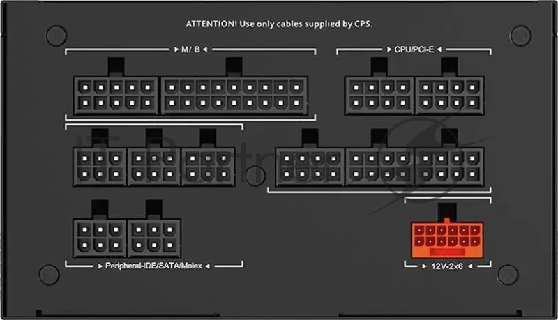 Блок питания PcCooler ATX 1200W P5-YS1200 -G1F Gen.5 80+ gold (20+4pin) APFC 120mm fan 12xSATA Cab Manag RTL