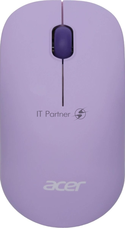 Мышь беспроводная Acer OMR205 фиолетовый, 1200 dpi, радиоканал, USB, кнопки - 3