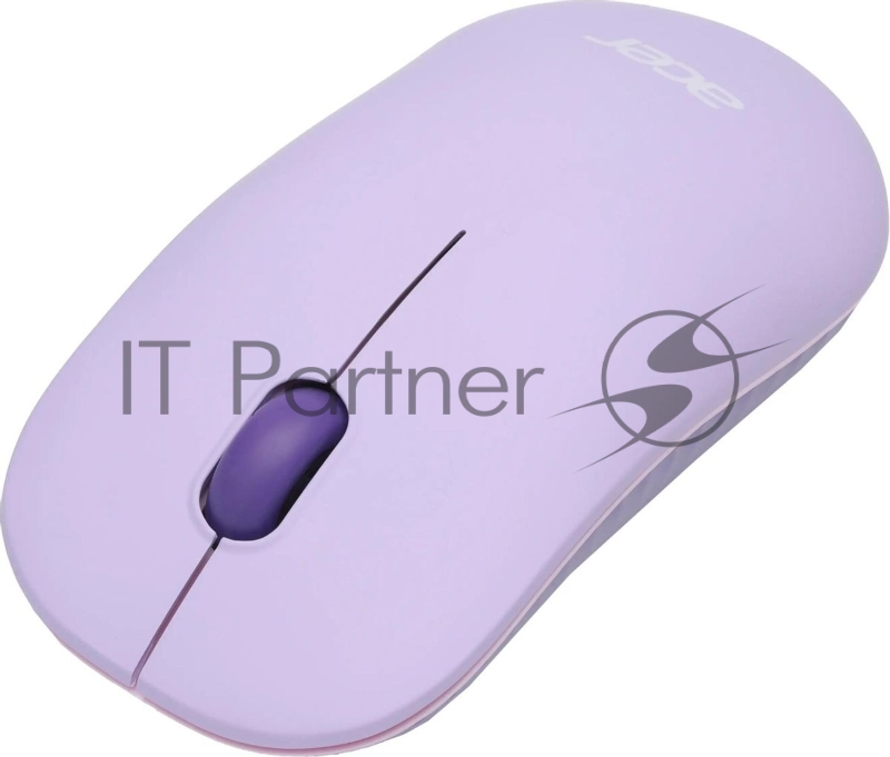 Мышь беспроводная Acer OMR205 фиолетовый, 1200 dpi, радиоканал, USB, кнопки - 3