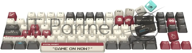 Клавиатура A4Tech Bloody S87 Pixels Red механическая серый/белый USB Multimedia for gamer LED (S87 PIXELS)