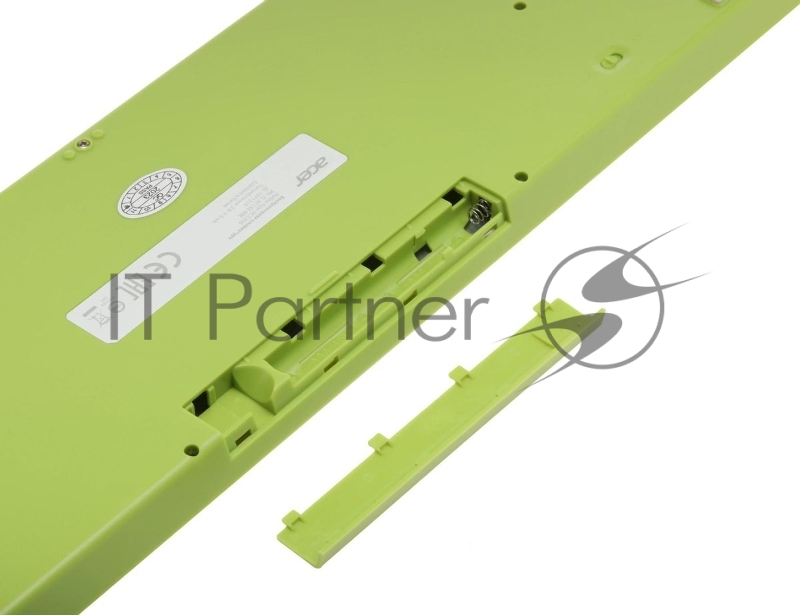 Клавиатура + мышь Acer OCC205 клав:зеленый/желтый мышь:зеленый/желтый USB беспроводная slim (ZL.ACCEE.00E)