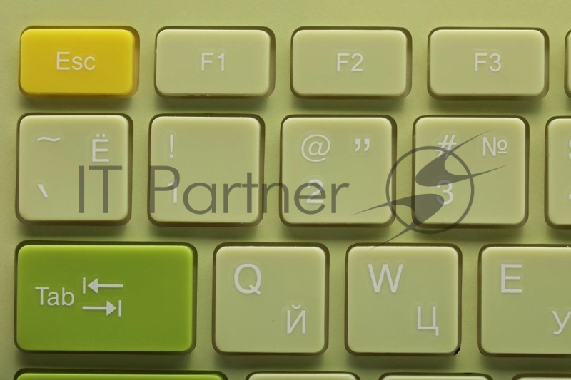 Клавиатура + мышь Acer OCC205 клав:зеленый/желтый мышь:зеленый/желтый USB беспроводная slim (ZL.ACCEE.00E)