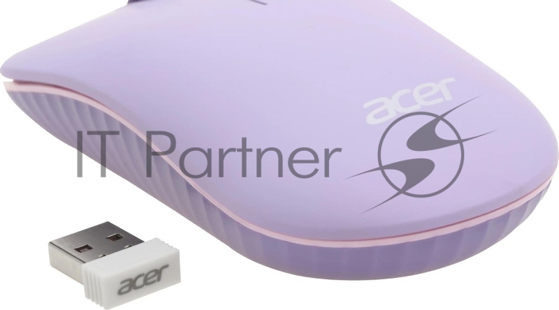 Клавиатура + мышь Acer OCC205 клав:фиолетовый мышь:фиолетовый USB беспроводная slim (ZL.ACCEE.00D)