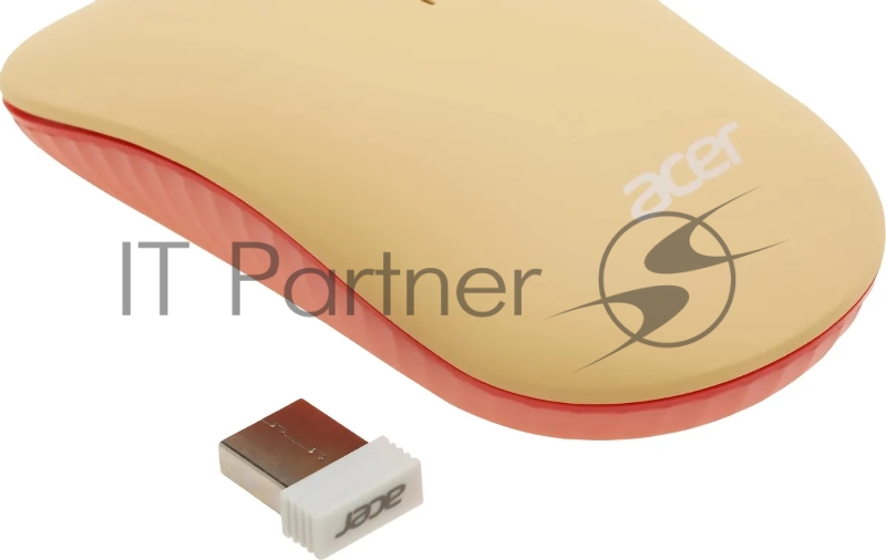 Клавиатура + мышь Acer OCC205 клав:розовый/бежевый мышь:розовый/бежевый USB беспроводная slim (ZL.ACCEE.00F)