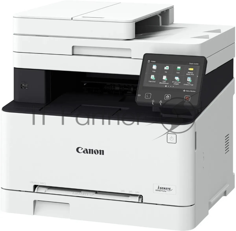 МФУ лазерный Canon i-SENSYS MF657Cdw (5158C001/5158C012), A4, цветное, печ. 21 стр/мин., скан. до 27 стр/мин (ч/б) 14 стр/мин (цвет), 1200 x 1200 dpi (принтер), 600 x 600 dpi (сканер), RJ45, USB, Wi-Fi
