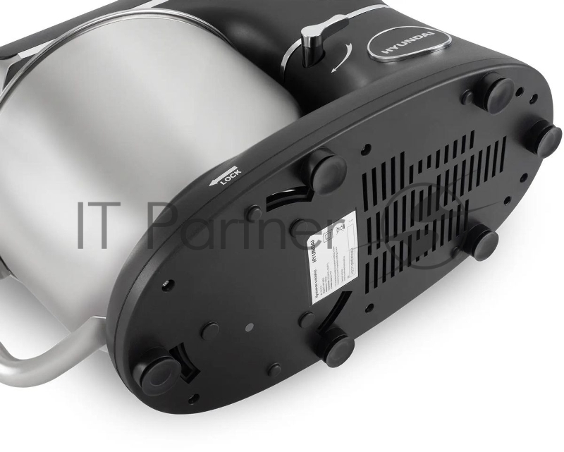 Кухонная машина Hyundai HYM-S8591 планетар.вращ. 1500Вт черный/серебристый