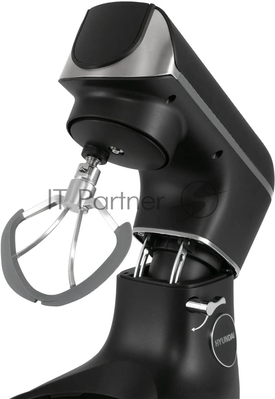 Кухонная машина Hyundai HYM-S8591 планетар.вращ. 1500Вт черный/серебристый