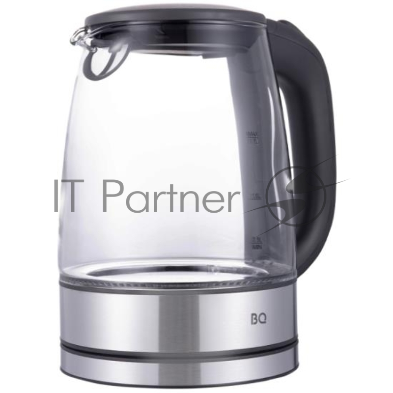 Чайник BQ KT1834G Сталь-Черный, мощность 2200Вт, Максимальный объем 1.7л