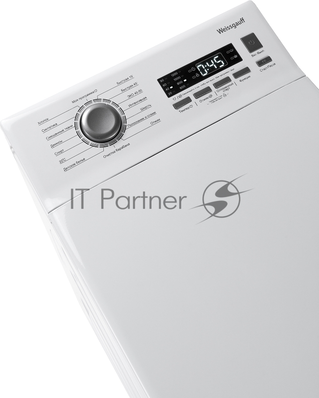 Стиральная машина WeissgauffWM 40275 TD INV (425 196) белый, загрузка вертикальная7,5 кг, 1200 об/мин, класс: А+++