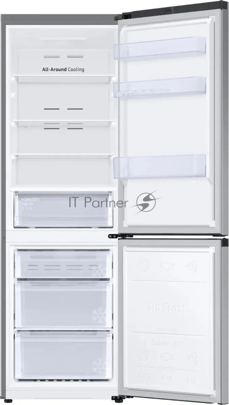Холодильник Samsung RB34C600ESA/EF 2-хкамерн. серебристый