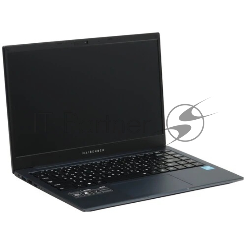 Ноутбук Maibenben Smart S14A--iN10UM темно синий S14A-iN10UMB1SLURE0 14(1920x1080 (матовый) IPS)/Intel N-series N100(0.8Ghz)/8192Mb/512PCISSDG UHD Graphics/Cam/BT/WiFi/38WHr/war 1y/1.45kg/Linux + Screen 60Hz, 250nits, 16:9