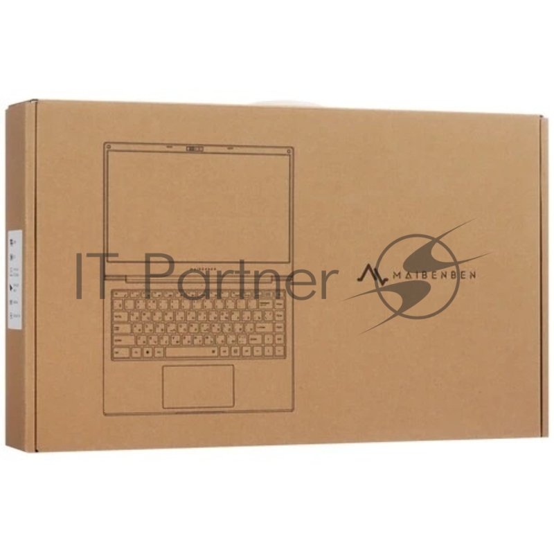 Ноутбук Maibenben Smart S14A--iN10UM темно синий S14A-iN10UMB1SLURE0 14(1920x1080 (матовый) IPS)/Intel N-series N100(0.8Ghz)/8192Mb/512PCISSDG UHD Graphics/Cam/BT/WiFi/38WHr/war 1y/1.45kg/Linux + Screen 60Hz, 250nits, 16:9