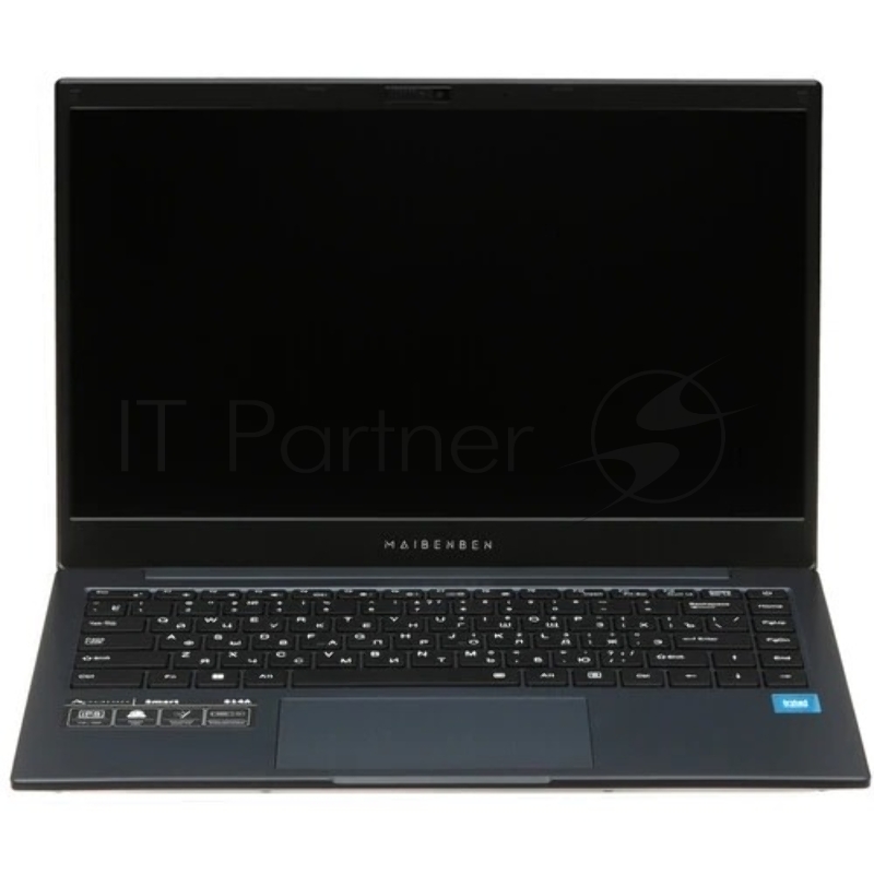 Ноутбук Maibenben Smart S14A-iN10UM темно синий 14(1920x1080 (матовый) IPS)/Intel N-series N100(0.8Ghz)/8192Mb/256PCISSDG UHD Graphics/Cam/BT/WiFi/38WHr/war 1y/1.45kg/Linux + Screen 60Hz, 250nits, 16:9