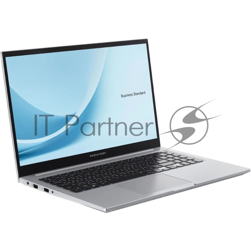 Ноутбук Maibenben B115B серебристый B115B-R752UMF1SPSRE2 15.6(1920x1080 (матовый) IPS)/AMD Ryzen 7 5825U(2Ghz)/16384Mb/512PCISSDG Radeon/Cam/BT/WiFi/48.4WHr/war 2y/1.65kg/Win11Pro + Screen 60Hz, 16:9