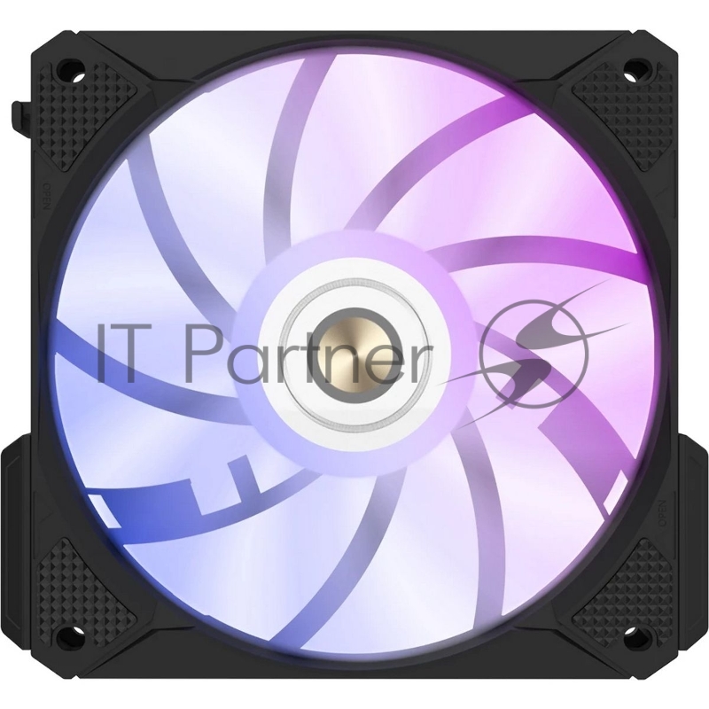 Вентилятор в корпус ALSEYE i12B-K10 черный, 1800 об/мин, 4 pin