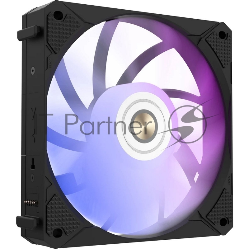 Вентилятор в корпус ALSEYE i12B-K10 черный, 1800 об/мин, 4 pin