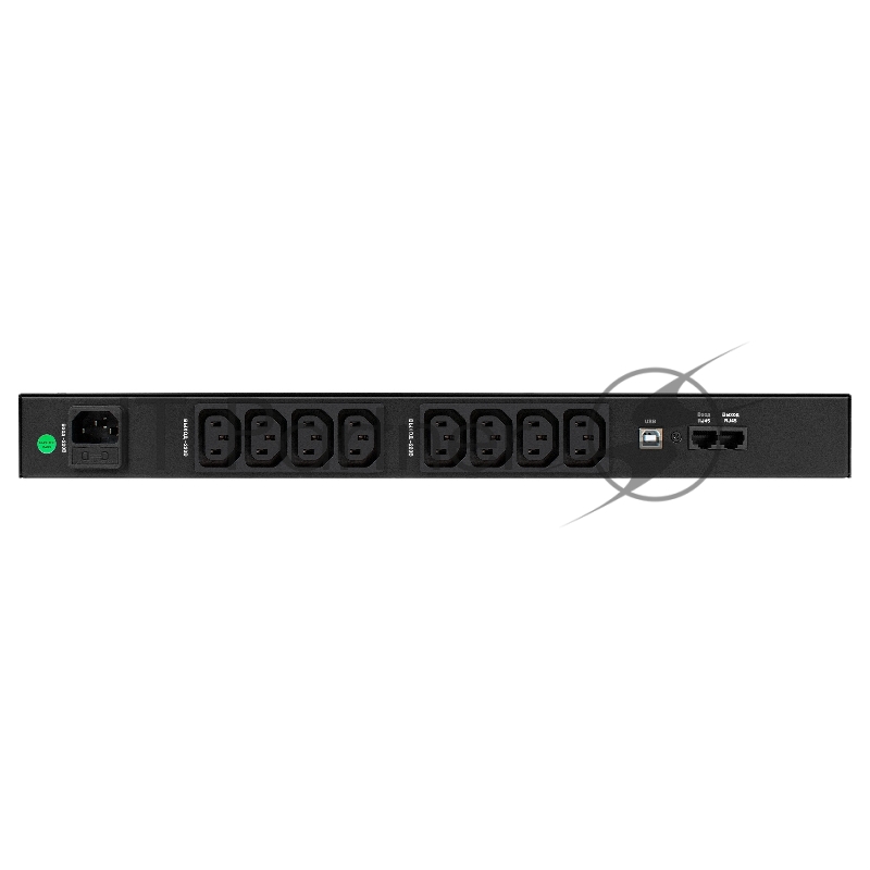 ИБП ExeGate 1U ServerRM UNL-1200.LCD.AVR.8C13.RJ.USB.1U <1200VA/720W, LCD, AVR, 8*C13, RJ, USB, 1U, установка в стойку, Black>